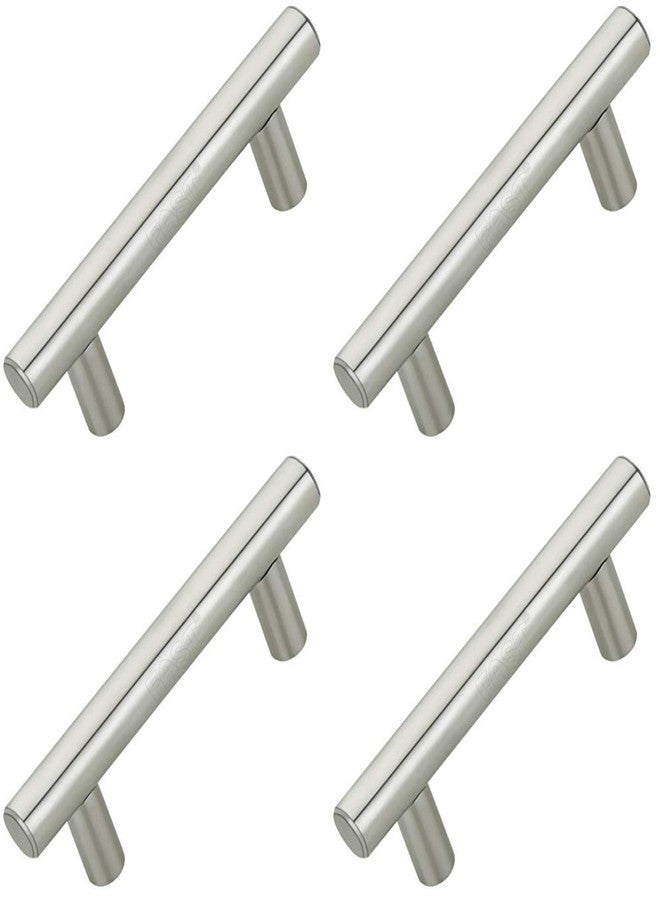 FAST FH85 SS Silver 12mm Stainless Steel Cabinet Pull Handle for Furniture Drawers 4Pcs Total Length 4inch (Hole to Hole:64mm) - Image 1